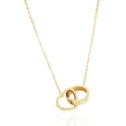 Colar Love Inspiração Cartier Aço Inoxidável Doura... - Kumbayá Joias