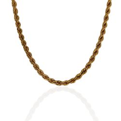 Colar Cordão Baiano 45 cm Aço Inoxidável - ICO064... - Kumbayá Joias
