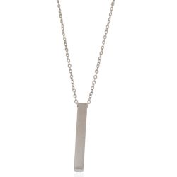 Colar Elo Cartier com Pingente Palito Aço Inoxidáv... - Kumbayá Joias