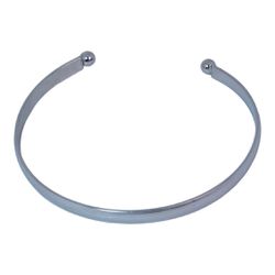 Bracelete Liso Aço Inoxídavel - IPU037500 - Kumbayá Joias