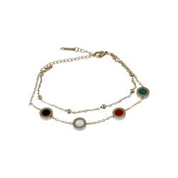 Pulseira Dois Fios com Esferas Inspiração Bvlgari ... - Kumbayá Joias