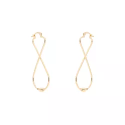 Brinco Argola Infinito com Esfera by Kumbayá Joias... - Kumbayá Joias