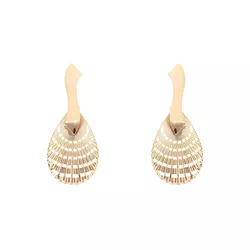 Brinco Base Curvada e Longa Gota com Vazados by Ku... - Kumbayá Joias