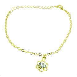 Pulseira Flor Vazada Com Ponto De Luz By Kumbayá J... - Kumbayá Joias