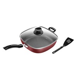 Frigideira WOK Quadrada N°29 Vermelha - 7898275370... - Patolux