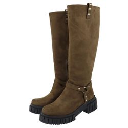 Bota Emilia Montaria Biker Marrom - Biker-Marrom - Paula B