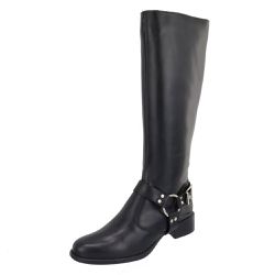 Bota Montaria Couro Legitimo Estribo Preta - 317-... - Paula B