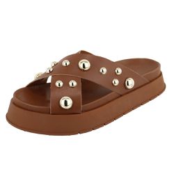 Sandália Flatform Mavie Caramelo - Mavie-Caramelo - Paula B