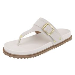 Papete Brenda Camurça Off White - Brenda-Off-White - Paula B