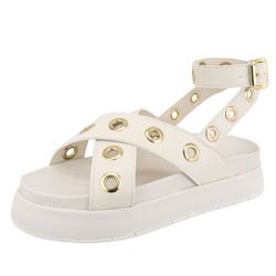 Flatform Cecilia Off-White - Cecilia-off-white - Paula B