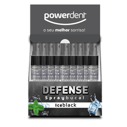 Spray Bucal Powerdent Defense Ice Black 12und - 2519 - Grupo PDHB - Loja Virtual