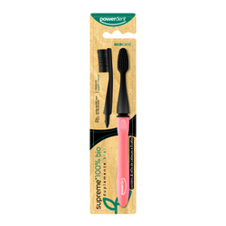 Escova de Dentes Powerdent Eco Supreme Bio 2 Refis - 2471 - Grupo PDHB - Loja Virtual