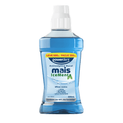 ANTISSEPTICO BUCAL COM ALCOOL MAIS ICE MENTA 500ml - 2863 - Grupo PDHB - Loja Virtual