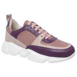 Tênis Couro Premium Plume Rose/Nude/Violeta 8020 - 68 - USE PDK SHOES