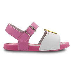 Papete Neném Menina Pink/Branco - 14266-121 - Pé com Pé - Calçados Infantis