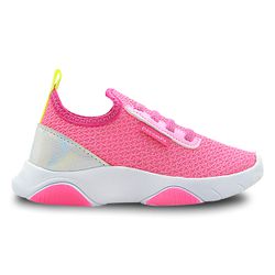 Tênis Infantojuvenil Menina Guty Pink Fluor - 1516... - Pé com Pé - Calçados Infantis