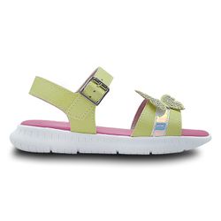 Papete Infantil Casual Menina Verde Limão - 23160-... - Pé com Pé - Calçados Infantis