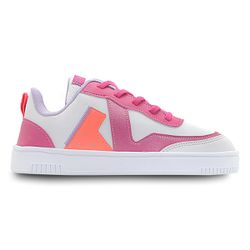 Tênis Infantojuvenil Menina Fly Branco/Pink | Vitz... - Pé com Pé - Calçados Infantis