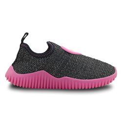 Tênis Infantojuvenil Menina Guty Preto Pink - 3833... - Pé com Pé - Calçados Infantis