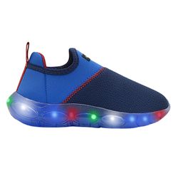 Tênis Infantojuvenil Menino Bubble Led Azul Marinh... - Pé com Pé - Calçados Infantis