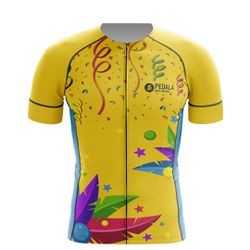 CAMISETA BIKE - CARNAVAL (AMARELA) - 226 - PEDALA BIKE BRASIL