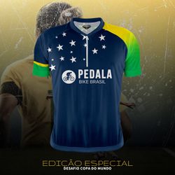 CAMISETA BIKE - COPA (AZUL) - 238 - PEDALA BIKE BRASIL