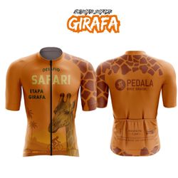 CAMISETA BIKE SAFARI- GIRAFA - 260 - PEDALA BIKE BRASIL