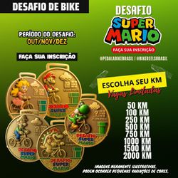 COMBO DESAFIO SUPER MÁRIO - 356 - PEDALA BIKE BRASIL