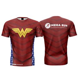 CAMISETA RUN - MULHER MARAVILHA MODELO 1 - 102 - PEDALA BIKE BRASIL