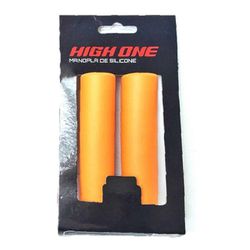 Manopla High One Silicone 135mm Laranja - PEDAL PRÓ Bike Shop