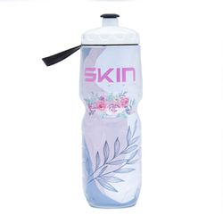 Caramanhola Skin Térmica 590ML Branco/Fl... - PEDAL PRÓ Bike Shop