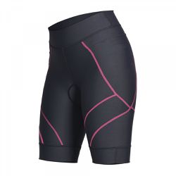Bermuda Sol Speedy Feminino Preto e Rosa... - PEDAL PRÓ Bike Shop