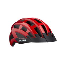 Capacete Lazer MTB Compact Vermelho - PEDAL PRÓ Bike Shop