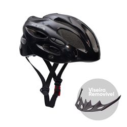 CAPACETE GTA START C/LED 58/62 PRETO - PEDAL PRÓ Bike Shop