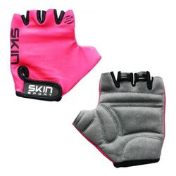 Luva Skin Sport Fun Dedo Curto Rosa e Pr... - PEDAL PRÓ Bike Shop