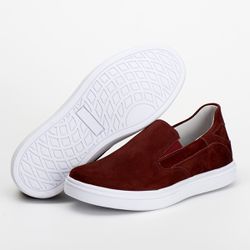 Slip On Masculino Bordô Comfort - 3018 - PÉ LEVE