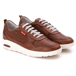 Tênis Sneaker Gel Masculino Caramelo Comfort - 90... - PÉ LEVE