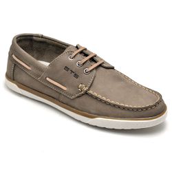 Dockside Comfort Masculino em Couro Areia - J200 - PÉ LEVE