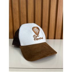 Boné Trucker Aba Camurça Assinatura Pepê Figueired... - Pepê Figueiredo