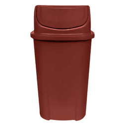 Lixeira Basculante 60L Marrom - Peronti Soluções