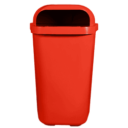 Lixeira Papeleiro 50L Vermelho - Peronti Soluções