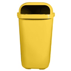 Lixeira Papeleira 50L Amarelo - Peronti Soluções