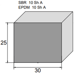 Borracha Esponjosa 25 x 30 - Peronti Soluções