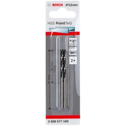 Broca Hss Pointteq 3.5mm 2pcs - Peronti Soluções