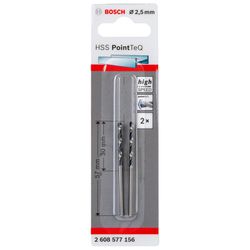 Broca Hss Pointteq 2.5mm 2pcs - Peronti Soluções