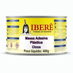 Massa Plastica Cinza 400g Ibere - Peronti Soluções