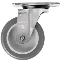 Rodizio Giratório PVC L12 125mm para até... - Peronti Soluções