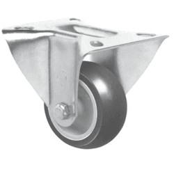 Rodizio Fixo PVC L12 75mm para até 60kg ... - Peronti Soluções