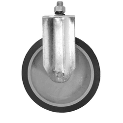 Rodizio Fixo PVC L12 125mm para até 75kg... - Peronti Soluções