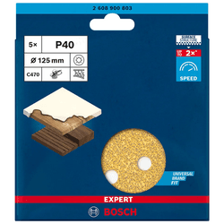 Disco Lixa Expert C470 125mm G120 5pc - Peronti Soluções